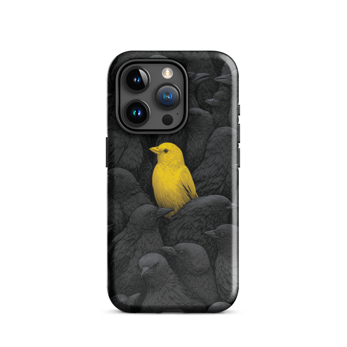 'Stand Out' iPhone 15 Pro tough phone case - protective glossy case NZ Australia