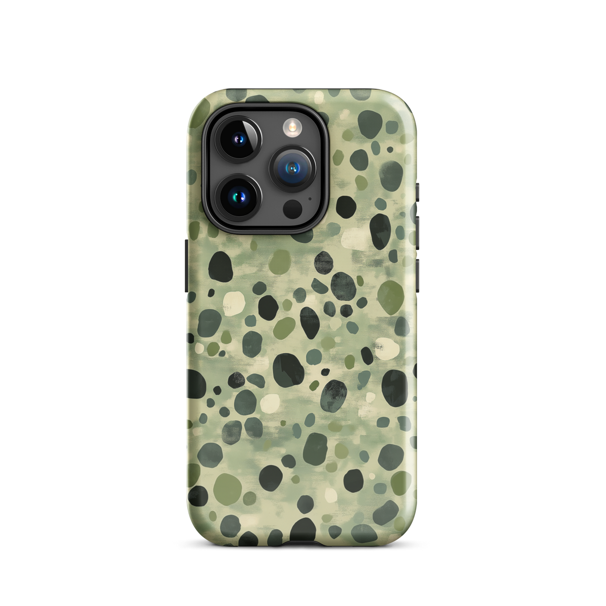 'Stepping Stone' iPhone 15 Pro tough phone case - protective glossy case NZ Australia