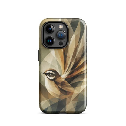 'Fantail' iPhone 15 Pro tough phone case - protective glossy case NZ Australia
