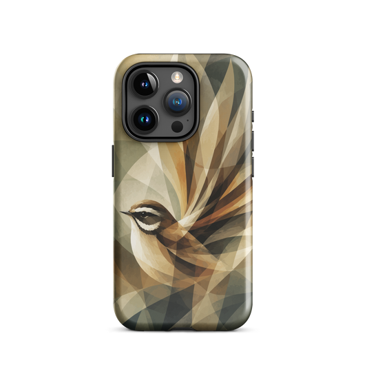 'Fantail' iPhone 15 Pro tough phone case - protective glossy case NZ Australia