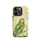 'Kākāpō' iPhone 15 Pro tough phone case - protective glossy case NZ Australia