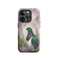 'Kererū' iPhone 15 Pro tough phone case - protective glossy case NZ Australia