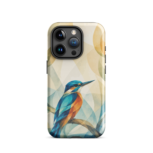 'Kōtare' iPhone 15 Pro tough phone case - protective glossy case NZ Australia