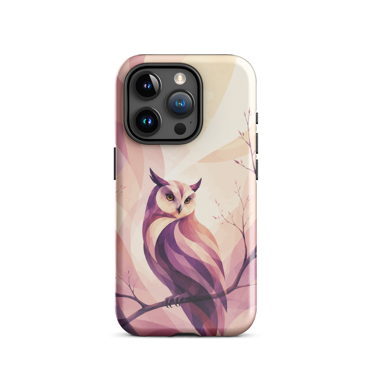 'Ruru' iPhone 15 Pro tough phone case - protective glossy case NZ Australia