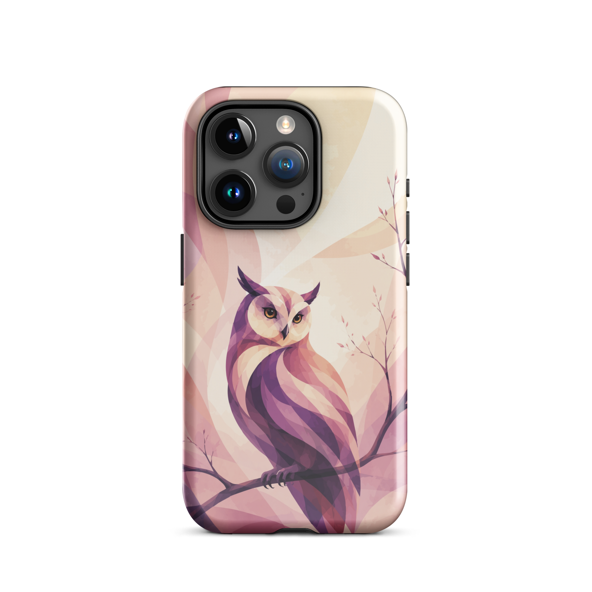 'Ruru' iPhone 15 Pro tough phone case - protective glossy case NZ Australia