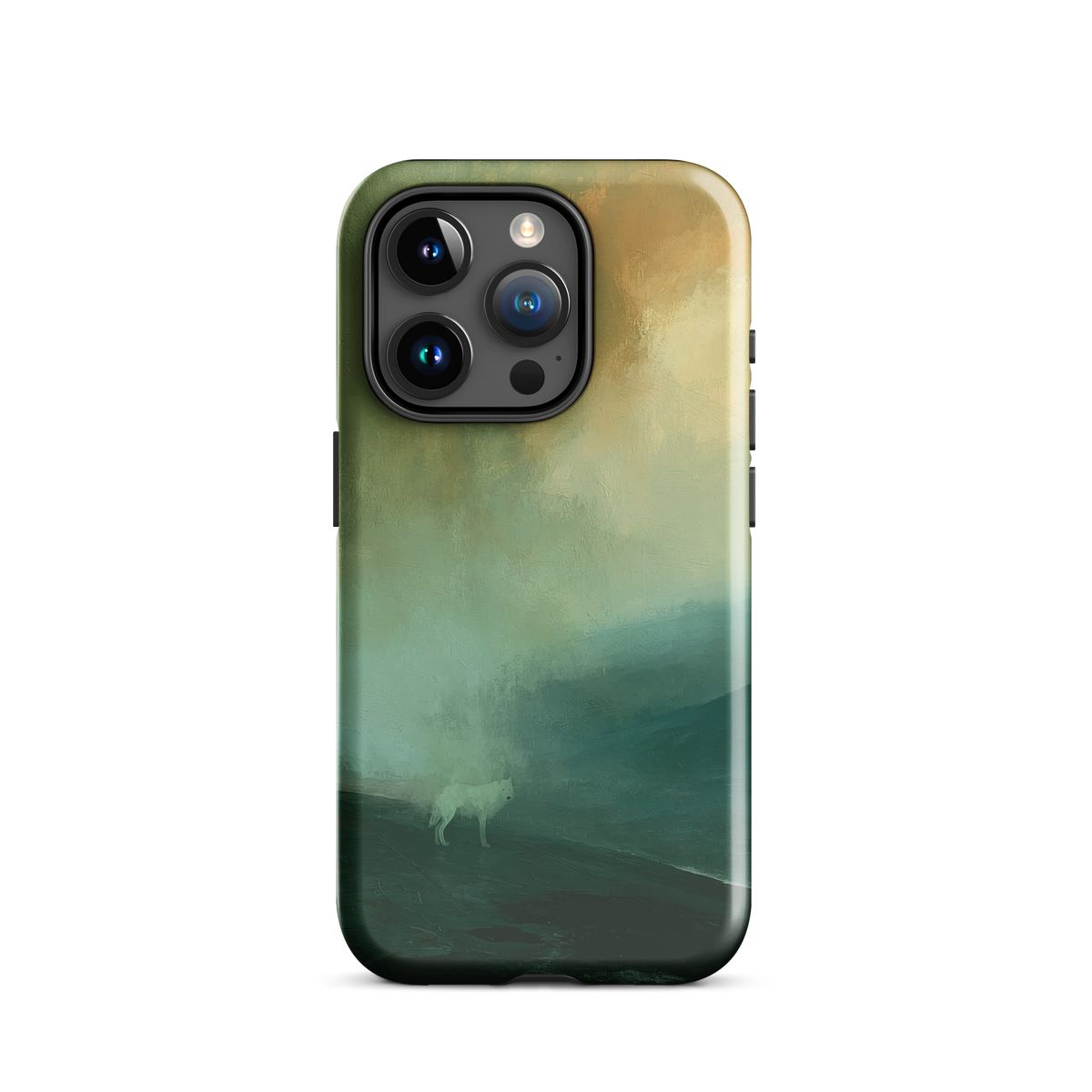'Acid Rain' iPhone 15 Pro tough phone case - protective glossy case NZ Australia