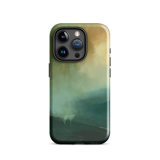 'Acid Rain' iPhone 15 Pro tough phone case - protective glossy case NZ Australia