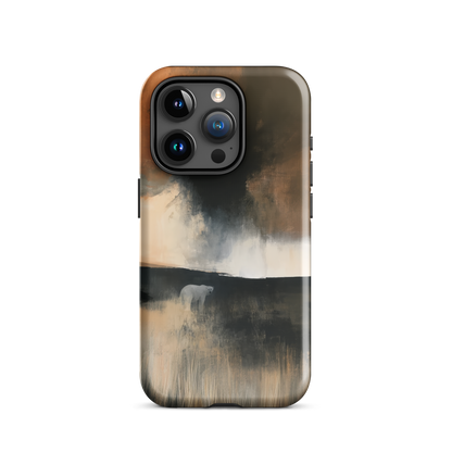 'Black Star' iPhone 15 Pro tough phone case - protective glossy case NZ Australia