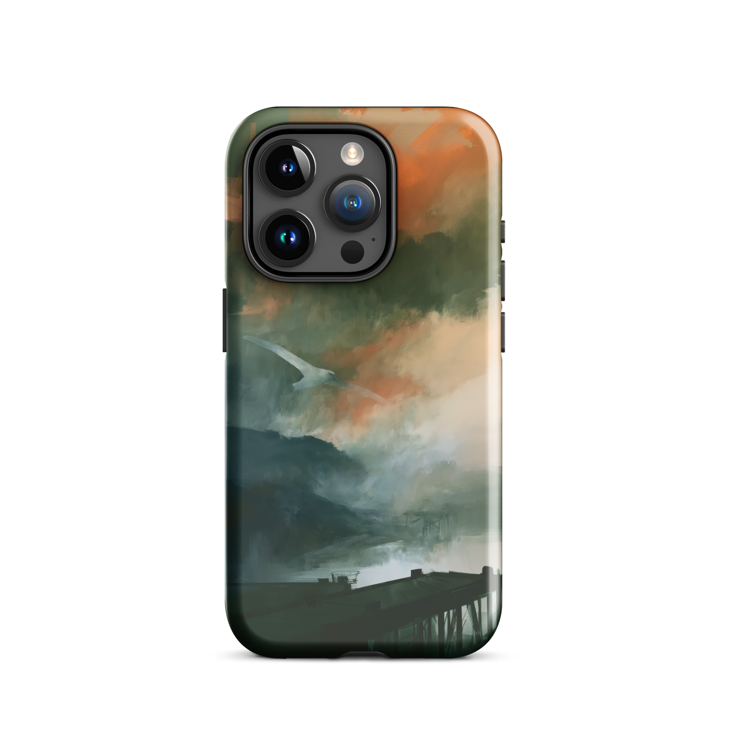 'Harbour' iPhone 15 Pro tough phone case - protective glossy case NZ Australia