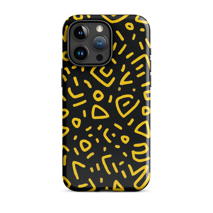 Retro scribbles phone case | Bold retro design NZ