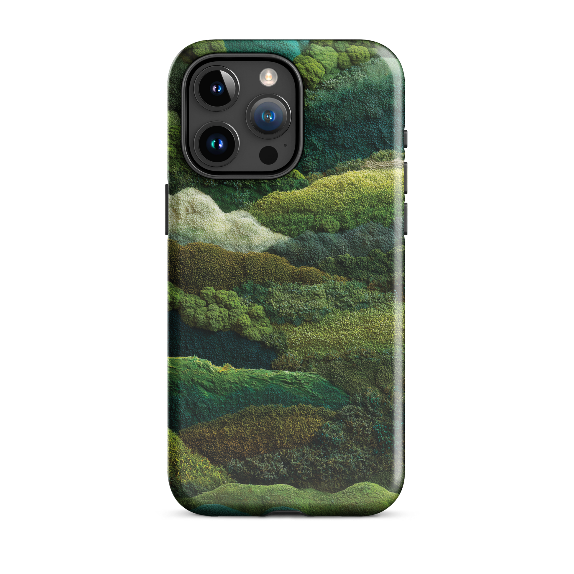 Verdant layers phone case | Abstract green design NZ