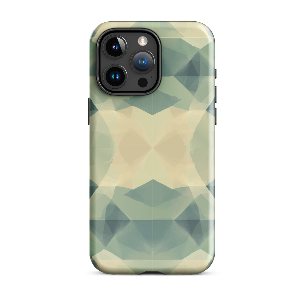 'Symmetry' iPhone 15 Pro Max tough phone case - protective glossy case NZ Australia