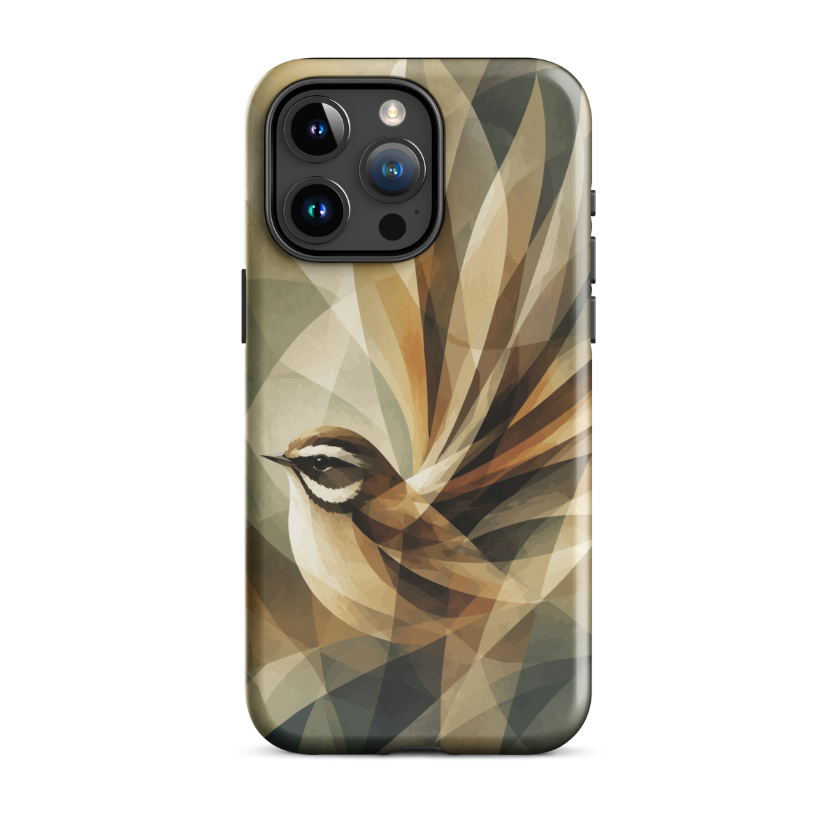 'Fantail' iPhone 15 Pro Max tough phone case - protective glossy case NZ Australia
