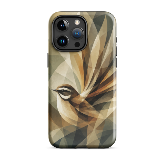 'Fantail' iPhone 15 Pro Max tough phone case - protective glossy case NZ Australia