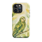 'Kākāpō' iPhone 15 Pro Max tough phone case - protective glossy case NZ Australia