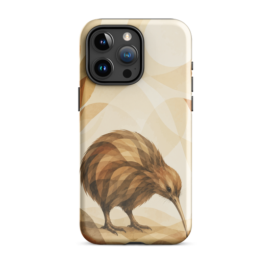 'Kiwi' iPhone 15 Pro Max tough phone case - protective glossy case NZ Australia