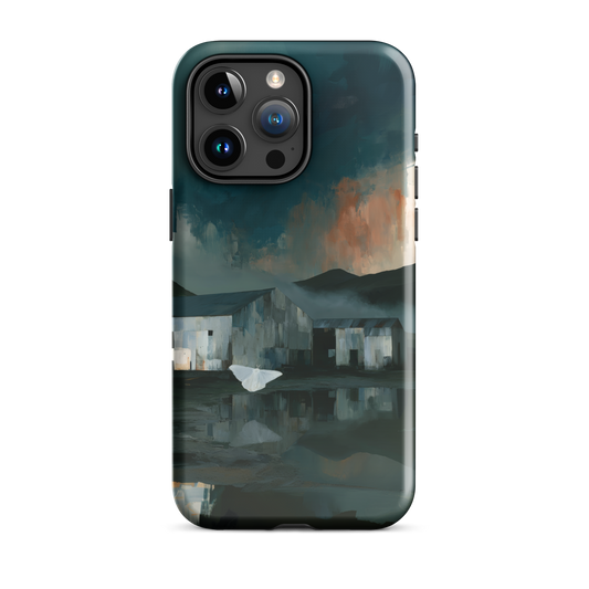 'Evening Flight' iPhone 15 Pro Max tough phone case - protective glossy case NZ Australia