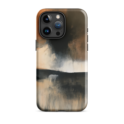 'Black Star' iPhone 15 Pro Max tough phone case - protective glossy case NZ Australia