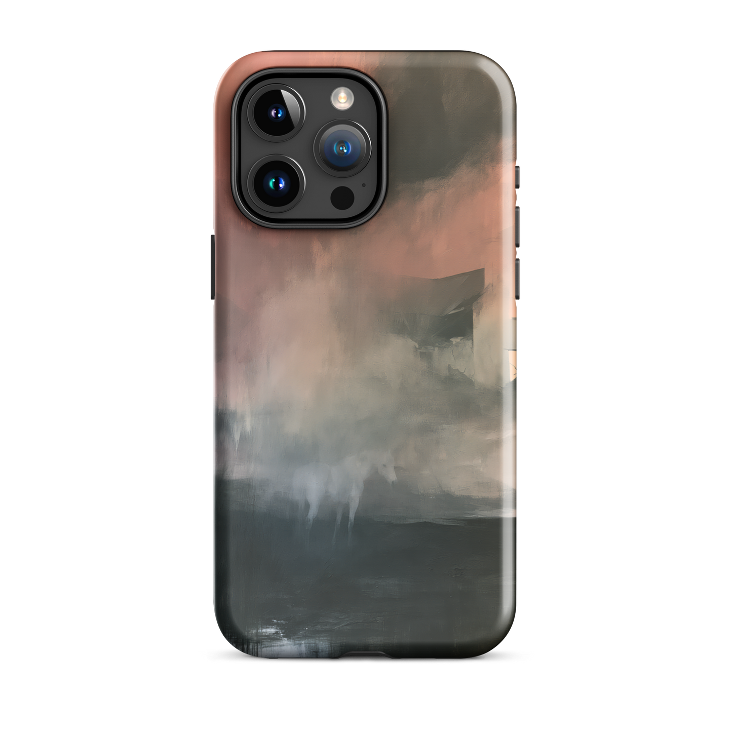 'Glass' iPhone 15 Pro Max tough phone case - protective glossy case NZ Australia