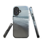 Phone case with a scenic photo of Riversdale Beach and ocean waves.