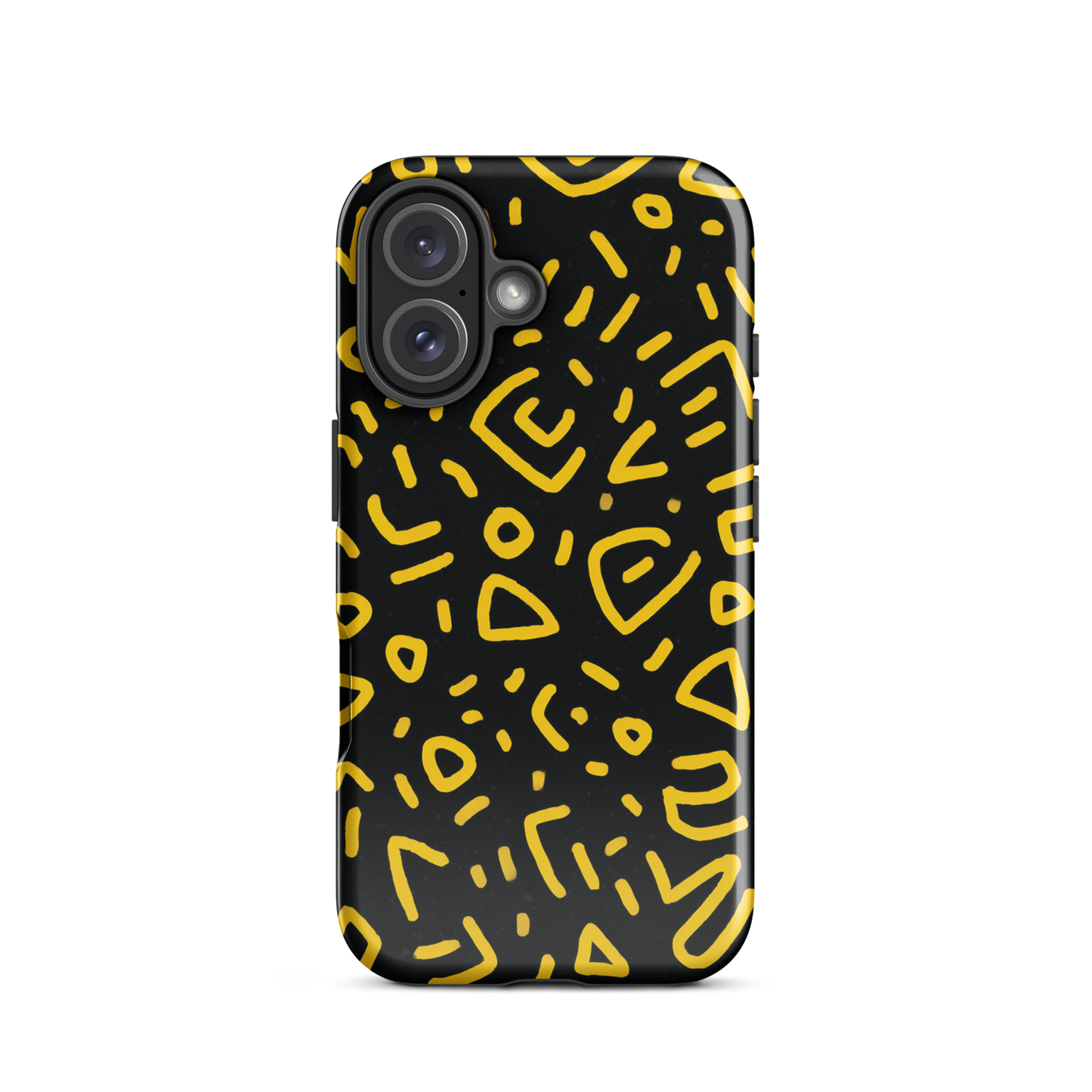 Retro scribbles phone case | Bold retro design NZ