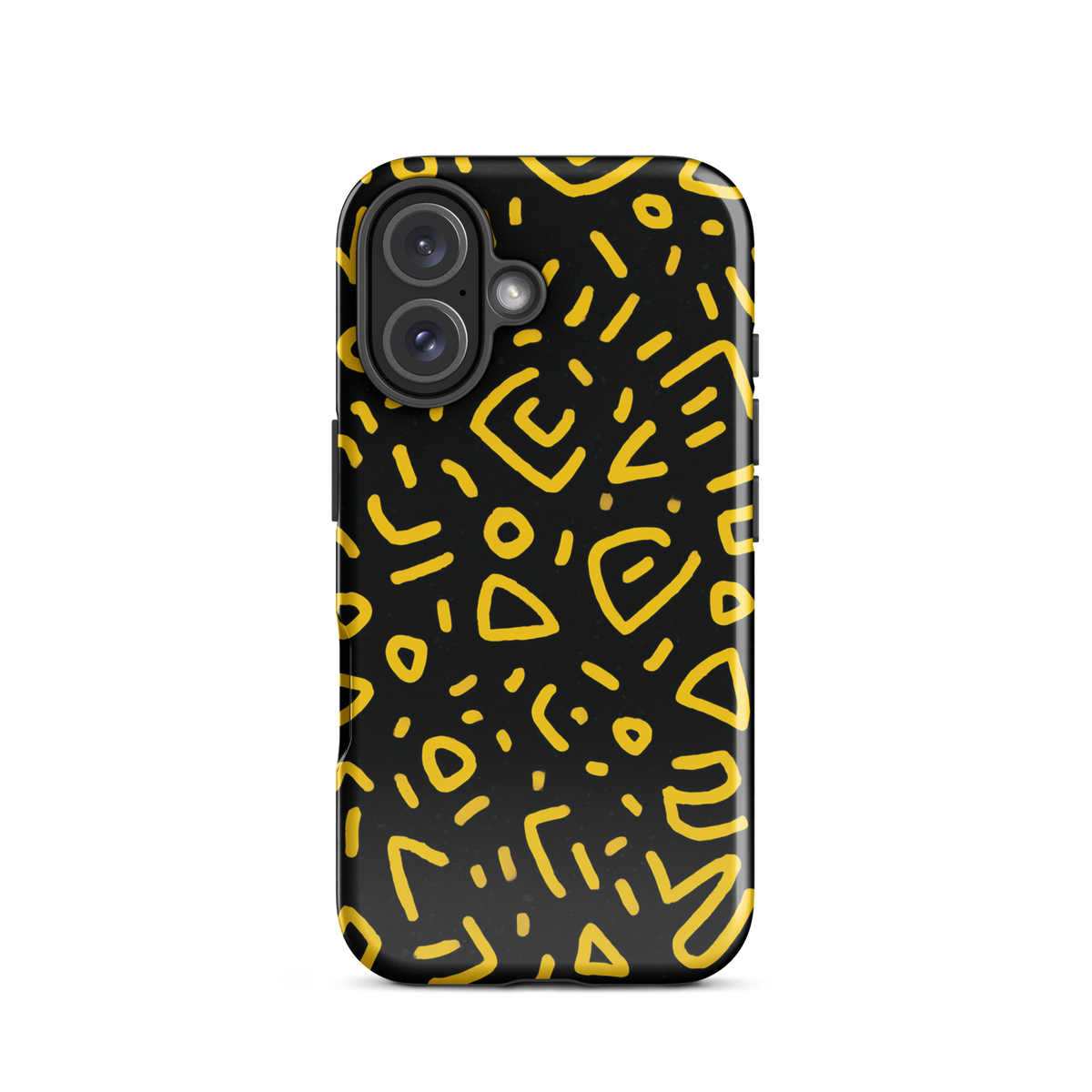 Retro scribbles phone case | Bold retro design NZ