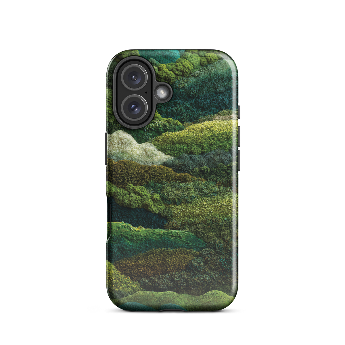 Verdant layers phone case | Abstract green design NZ