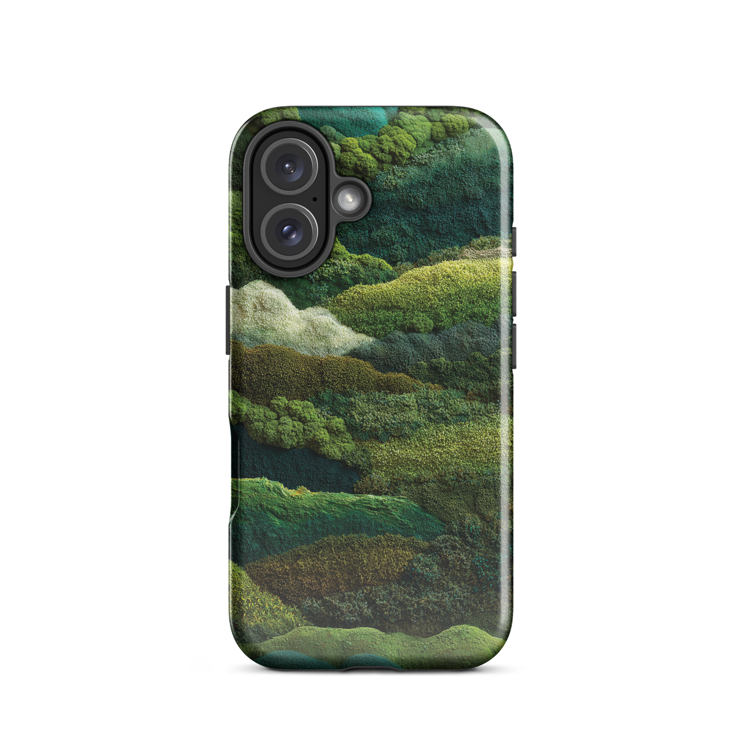 Verdant layers phone case | Abstract green design NZ