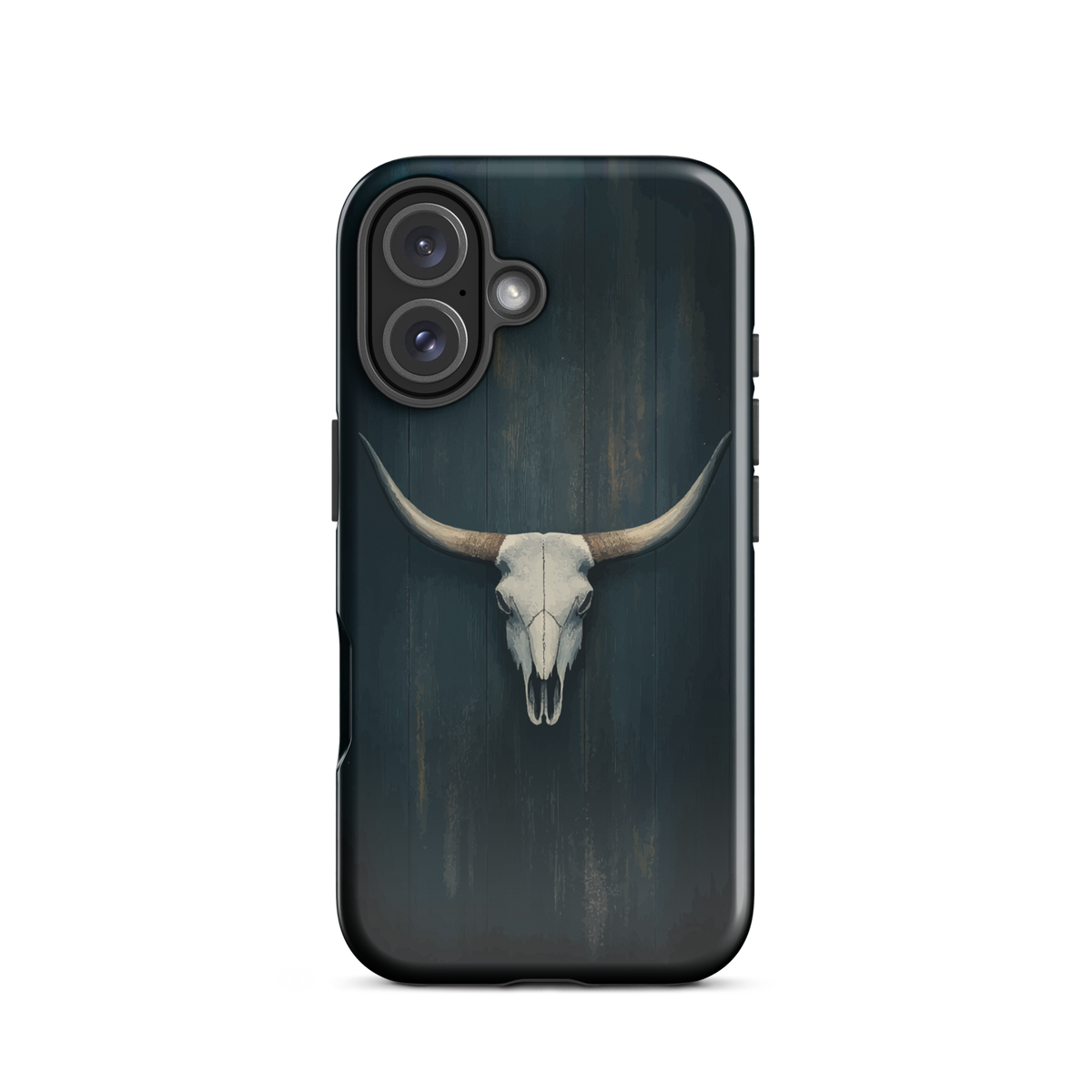 'Longhorn' iPhone 16 tough phone case - protective glossy case NZ Australia