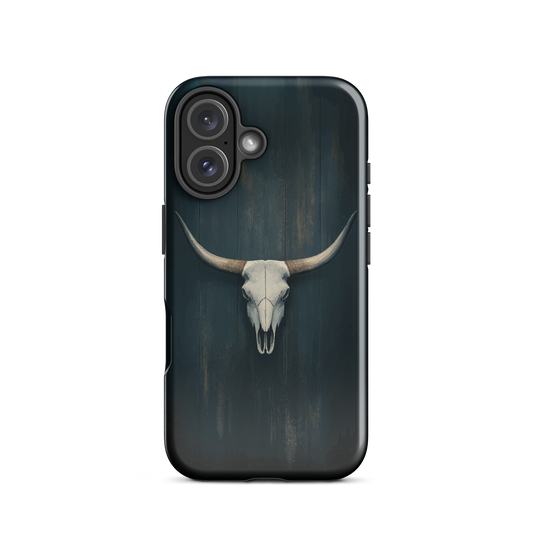 'Longhorn' iPhone 16 tough phone case - protective glossy case NZ Australia