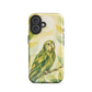 'Kākāpō' iPhone 16 tough phone case - protective glossy case NZ Australia