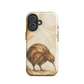 'Kiwi' iPhone 16 tough phone case - protective glossy case NZ Australia
