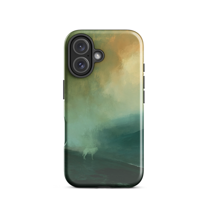 'Acid Rain' iPhone 16 tough phone case - protective glossy case NZ Australia