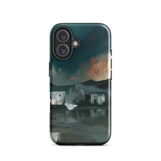 'Evening Flight' iPhone 16 tough phone case - protective glossy case NZ Australia
