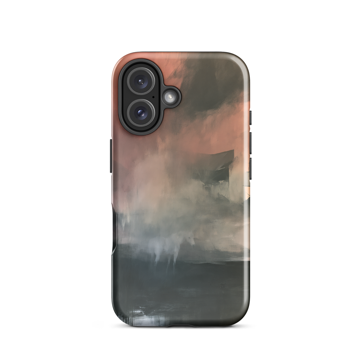 'Glass' iPhone 16 tough phone case - protective glossy case NZ Australia