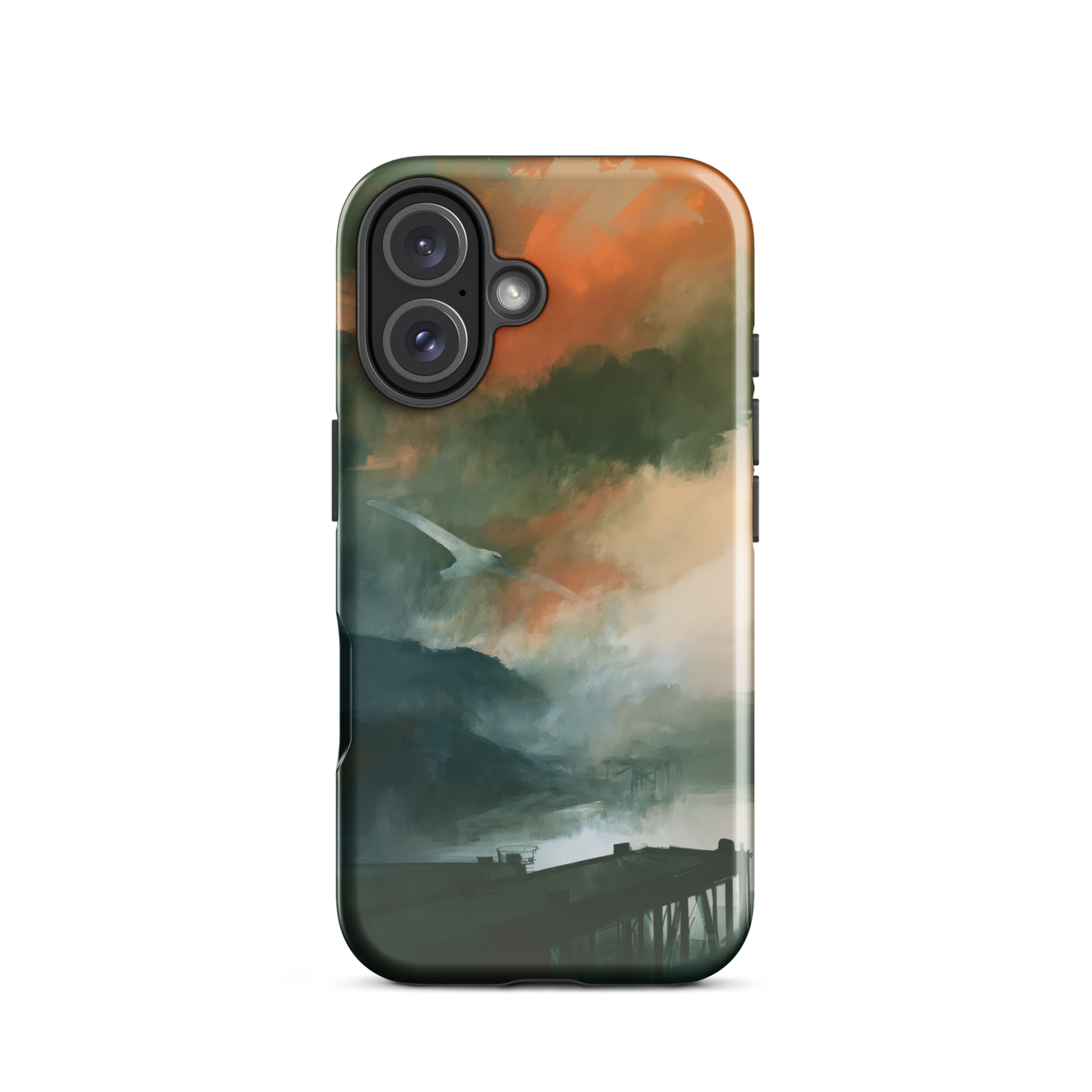'Harbour' iPhone 16 tough phone case - protective glossy case NZ Australia