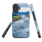 Waiohine phone case featuring artwork of New Zealand’s braided riverbed landscape in the Wairarapa.