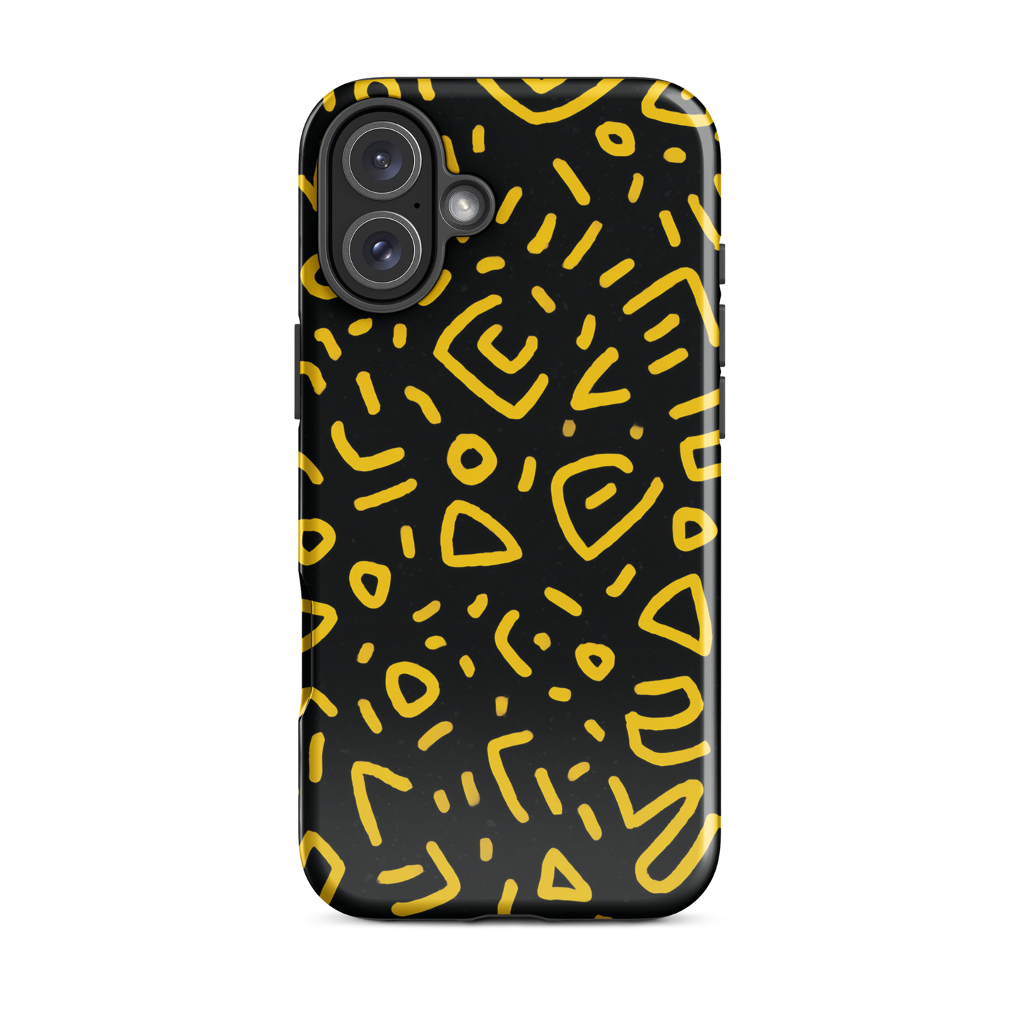 Retro scribbles phone case | Bold retro design NZ