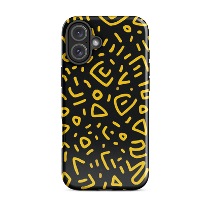 Retro scribbles phone case | Bold retro design NZ
