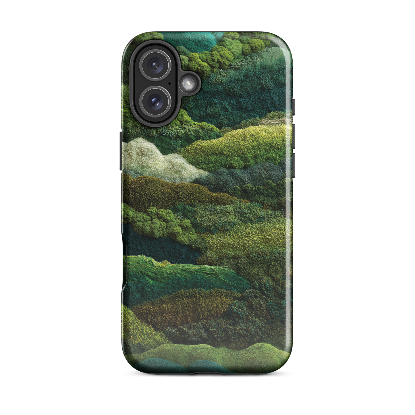 Verdant layers phone case | Abstract green design NZ