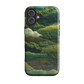 Verdant layers phone case | Abstract green design NZ