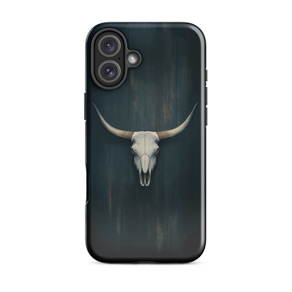 'Longhorn' iPhone 16 Plus tough phone case - protective glossy case NZ Australia