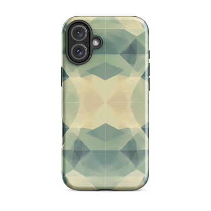 'Symmetry' iPhone 16 Plus tough phone case - protective glossy case NZ Australia
