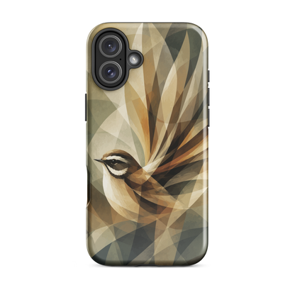 'Fantail' iPhone 16 Plus tough phone case - protective glossy case NZ Australia