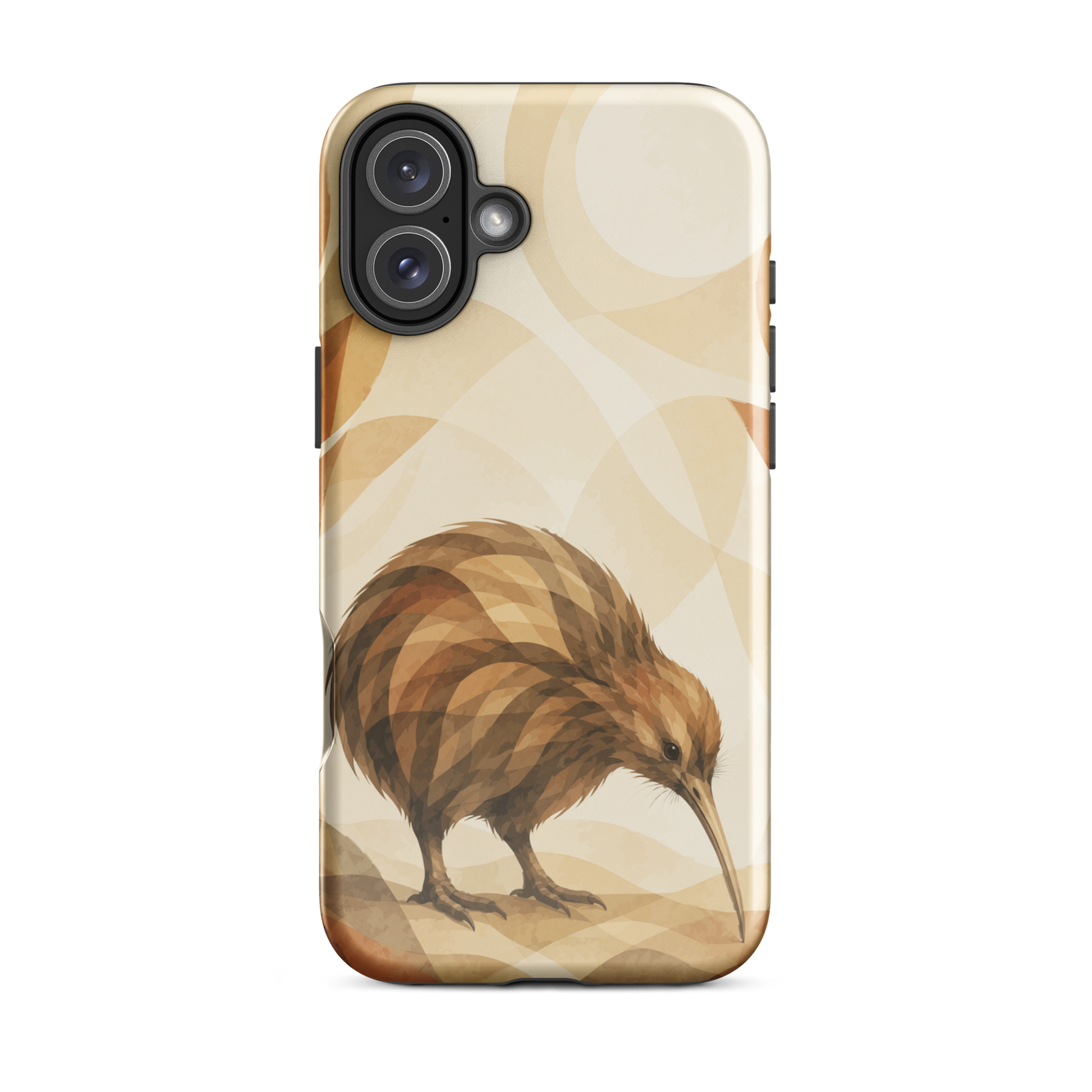 'Kiwi' iPhone 16 Plus tough phone case - protective glossy case NZ Australia