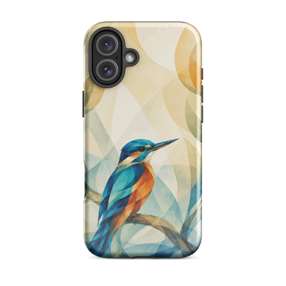 'Kōtare' iPhone 16 Plus tough phone case - protective glossy case NZ Australia