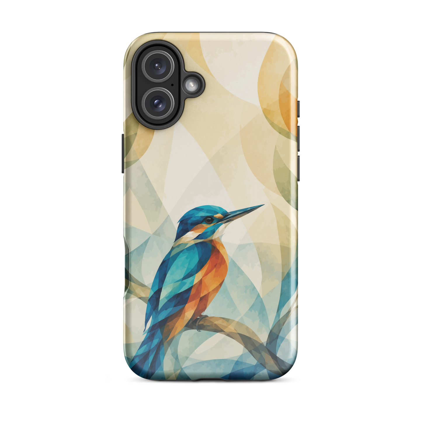 'Kōtare' iPhone 16 Plus tough phone case - protective glossy case NZ Australia