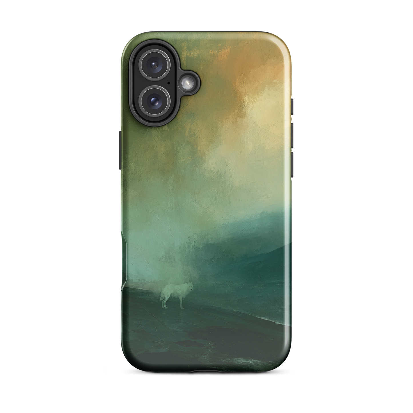 'Acid Rain' iPhone 16 Plus tough phone case - protective glossy case NZ Australia