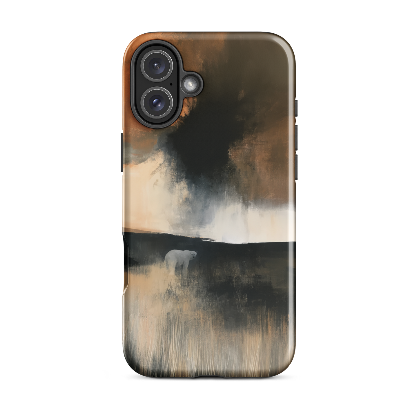 'Black Star' iPhone 16 Plus tough phone case - protective glossy case NZ Australia