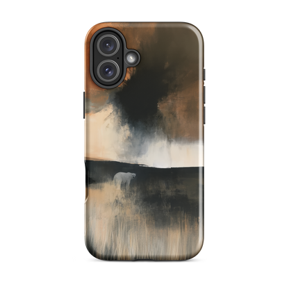 'Black Star' iPhone 16 Plus tough phone case - protective glossy case NZ Australia